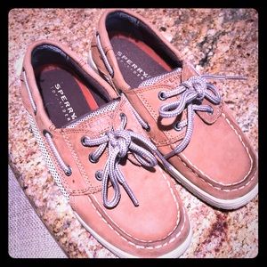 Boys Sperry Top Siders Leather Boat Shoes
